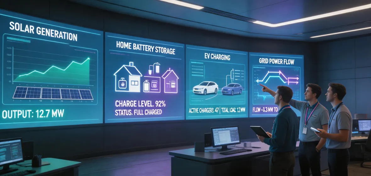 Enphase renewable energy control room