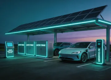 Battery backed microgrid site