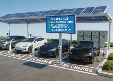 EV charging powered by solar